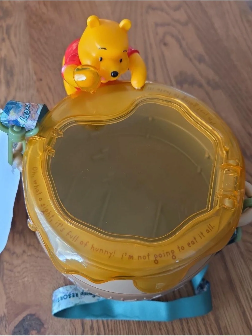 Disney Winnie the Pooh Hunny Pot Snack Bucket - Yellow, Tan, Green